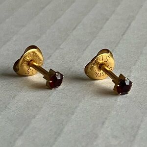 Studex Gold Plated Birthstar Earrings